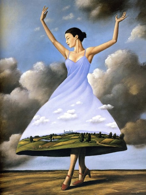Microcambios, Rafal Olbinski, gracias, cuentos, había una vez 